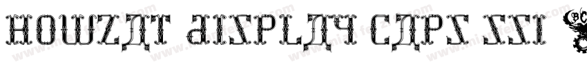 Howzat Display Caps SSi字体转换